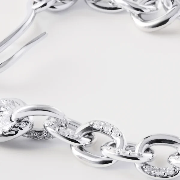 MICHIEL Link Pavé Bracelet - Image 2
