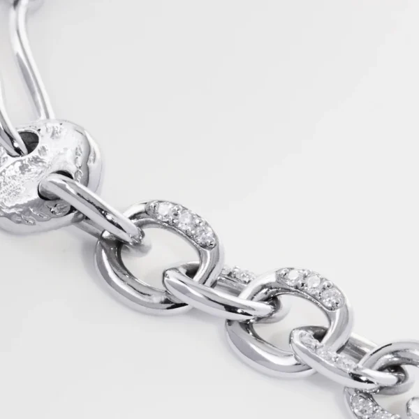 Alternative view of MICHIEL Link Pavé Necklace