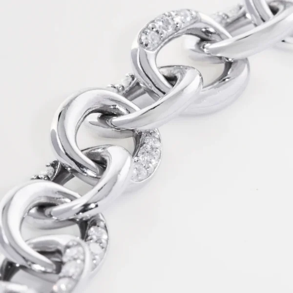 MICHIEL Link Pavé Necklace - Image 4